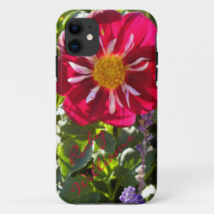 title_seo2 Dahlia Rojo Y Blanco Flor iPhone 5 *Personalizado*