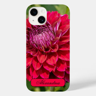 Funda Para iPhone 14 De Case-Mate Dahlia rosa, hermosa fotografía de flores