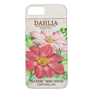 Funda Para iPhone 8/7 Dahlia Seed Packet