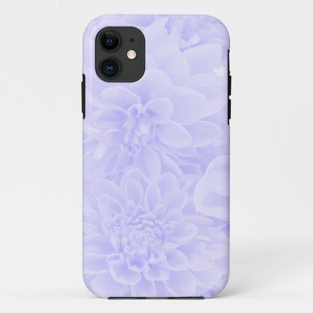 Funda De Case-Mate Para iPhone Dahlias En Azul (Reverso)