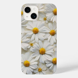 Funda Para iPhone 14 De Case-Mate Daisies Blancos Sobre Papel En Peligro