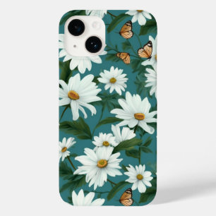 Funda Para iPhone 14 De Case-Mate Daisies blancos y mariposas