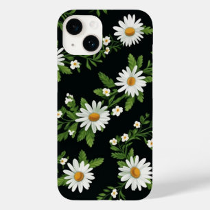 Funda Para iPhone 14 De Case-Mate Daisies De Acuarela Sobre Negro
