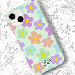 Funda Para iPhone 14 De Case-Mate Daisies retro multicolor lindo giratorio