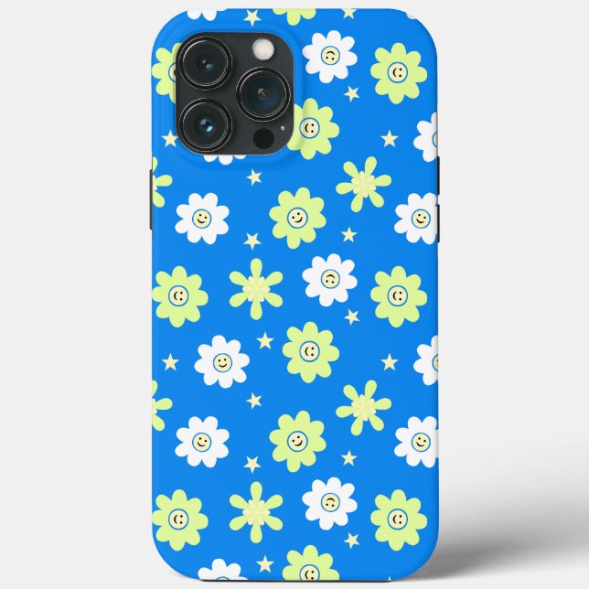 Funda De Case-Mate Para iPhone Daisies y estrellas (Reverso )