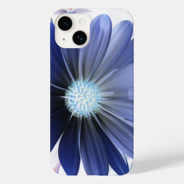 Funda De Case-Mate Para iPhone Daisy africano con un azul brillante (Reverso )
