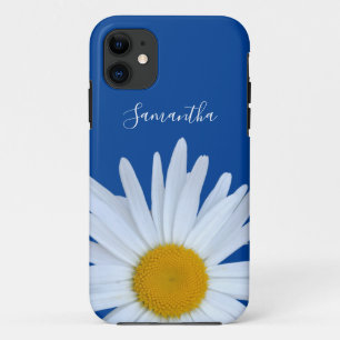 Funda Para iPhone 11 Daisy Blue Elegant Funda-Mate iPhone C de escritur