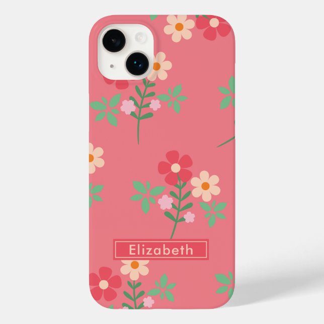 Funda De Case-Mate Para iPhone Daisy Bouquet Retro (Reverso )