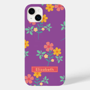 Funda Para iPhone 14 Plus De Case-Mate Daisy Bouquet retro en morado