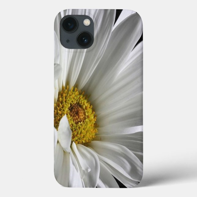 Funda De Case-Mate Para iPhone Daisy En Fondo Negro (Reverso)