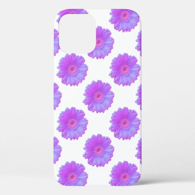 Funda De Case-Mate Para iPhone Daisy gerbera morada (Reverso )