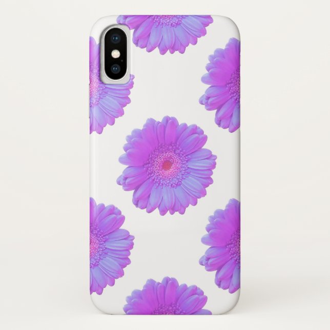 Funda De Case-Mate Para iPhone Daisy gerbera morada (Reverso)