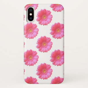 Funda Para iPhone X Daisy gerbera rosada