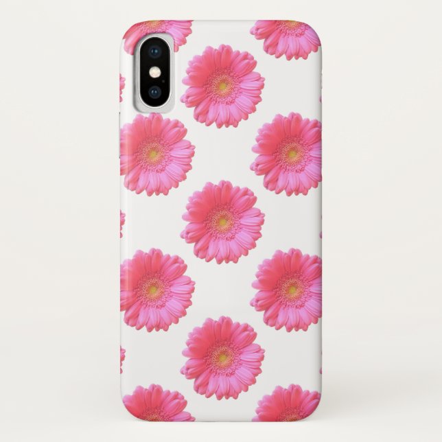 Funda De Case-Mate Para iPhone Daisy gerbera rosada (Reverso)