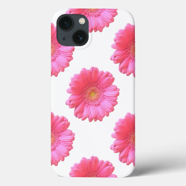 Funda De Case-Mate Para iPhone Daisy gerbera rosada (Reverso)