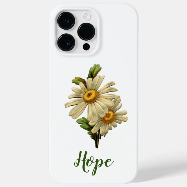 Funda De Case-Mate Para iPhone Daisy Hope Inspirador (Reverso)