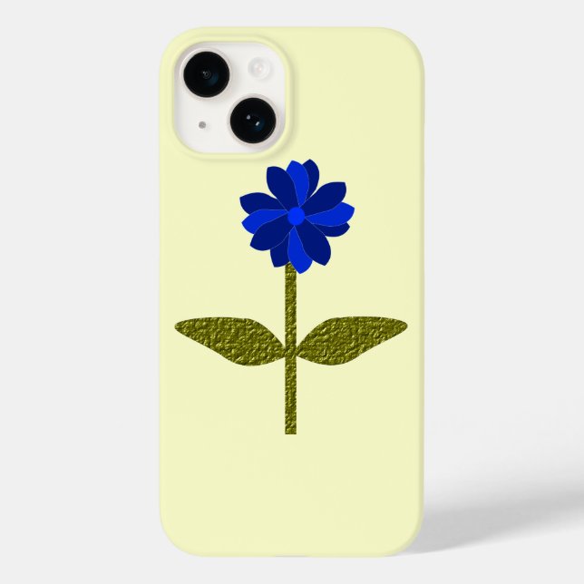 Funda De Case-Mate Para iPhone Daisy Ocean Blue (Reverso )