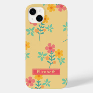 Funda Para iPhone 14 Plus De Case-Mate Daisy Retro Bouquet en amarillo