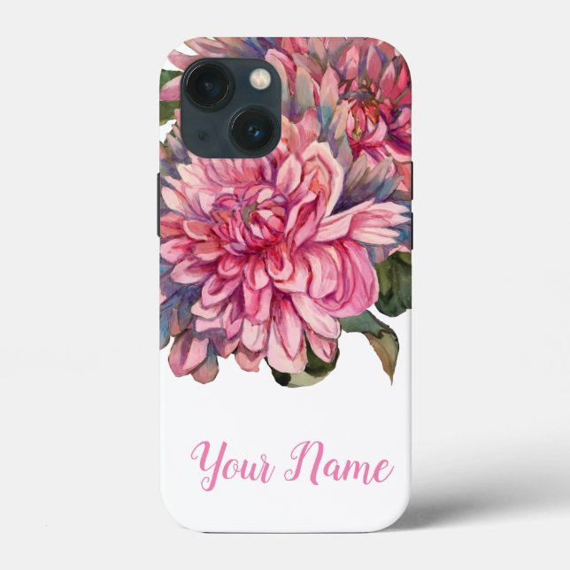 Funda De Case-Mate Para iPhone dalias flores (Reverso )