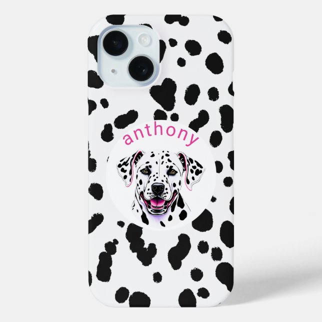 Funda De Case-Mate Para iPhone Dalmatian Dog (Reverso )