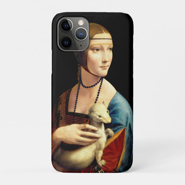 Funda De Case-Mate Para iPhone Dama con un Ermio por Leonardo Da Vinci (Reverso)