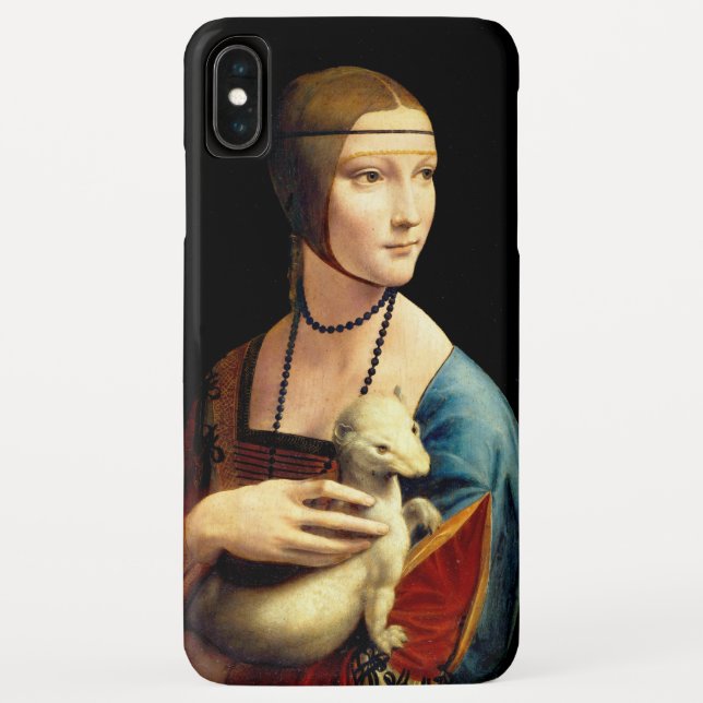 Funda De Case-Mate Para iPhone Dama con un Ermio por Leonardo Da Vinci (Reverso)