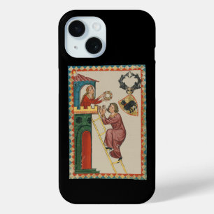 Funda Para iPhone 15 Dama dando regalo a pretendiente, siglo XIV