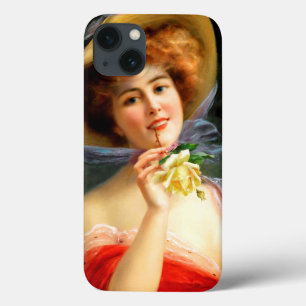 Funda Para iPhone 13 Dama de caída en rojo