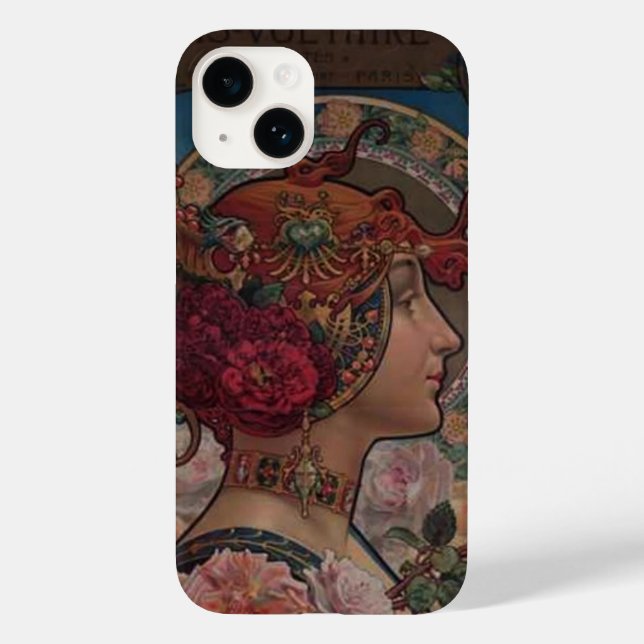 Funda De Case-Mate Para iPhone Dama de los rosas (Reverso )
