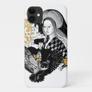 Funda Para iPhone 11 Dama y búho nocturno