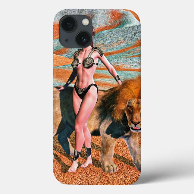 Funda De Case-Mate Para iPhone Dama y León (Reverso)