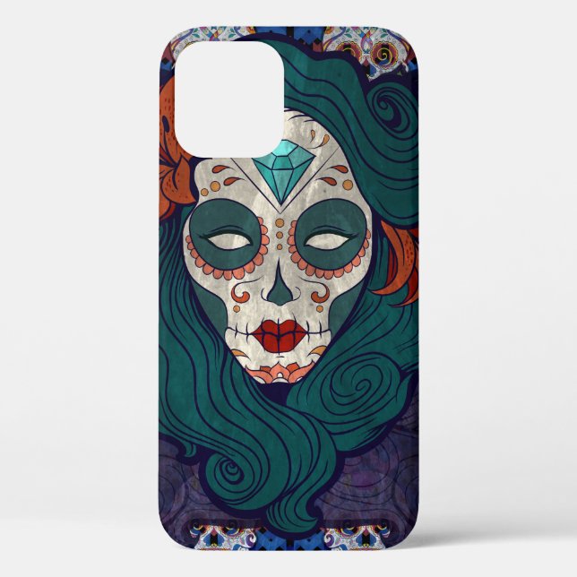 Funda De Case-Mate Para iPhone Damas de la Calavera (Reverso )