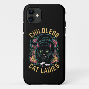 Funda Para iPhone 11 Damas Felinas sin Hijos 2024 Feminista