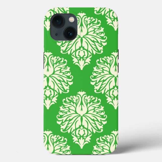 Funda De Case-Mate Para iPhone Damasco de Chalet Lime Southern (Reverso )