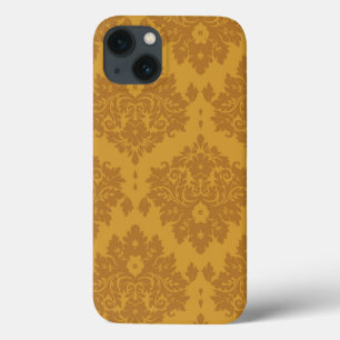 Funda Para iPhone 13 Damasco de oro de lujo