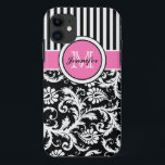 title_seo2 Damasco de rayas blancas, negras y monogramadas<br><div class="desc">Bandas modernas monogramadas de color rosa,  negro y blanco con Funda para iPhone 5 Funda-Mate Vibe™ de damasco.</div>