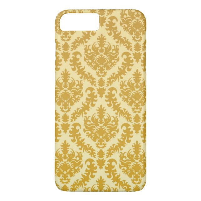 Funda De Case-Mate Para iPhone Damasco del oro (Reverso)