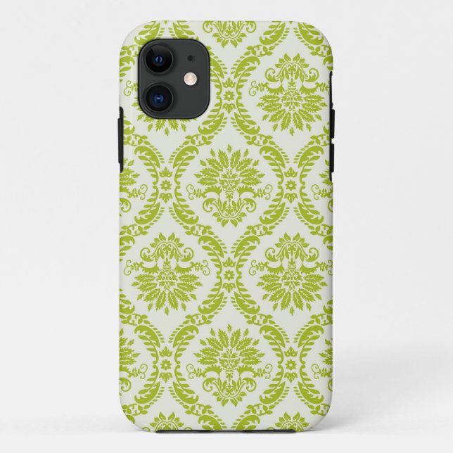 Funda De Case-Mate Para iPhone Damasco floral (Reverso)