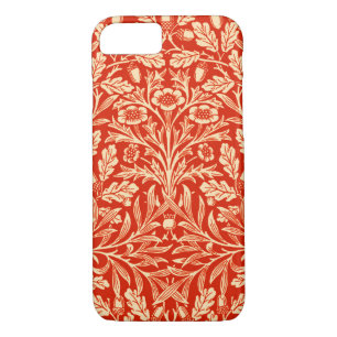 title_seo2 Damasco floral de Art Nouveau, Naranja mandarín