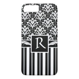 Funda Para iPhone 8 Plus/7 Plus Damasco floral y rayas del vintage elegante del