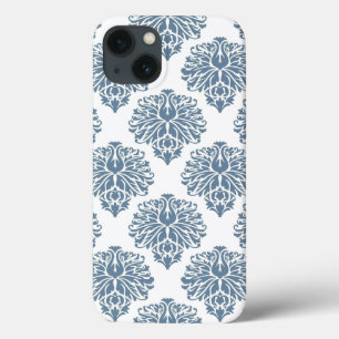 Funda Para iPhone 13 Damasco Gray Elegant Francés