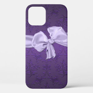 Funda Para iPhone 12 Pro Damasco morado de bonito