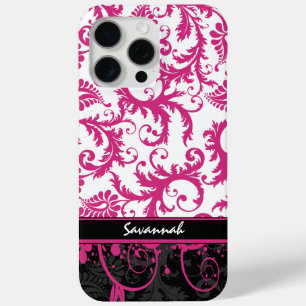 title_seo2 Damasco personalizado negro rosado