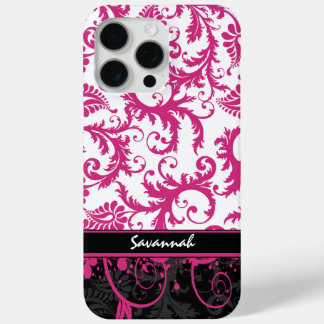 title_seo2 Damasco personalizado negro rosado