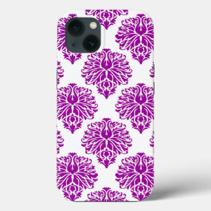 Funda Para iPhone 13 Damasco Purple Elegant