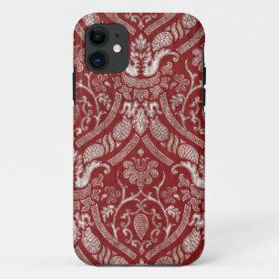 Funda Para iPhone 11 Damasco rojo real