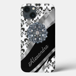 Funda Para iPhone 13 damasco vintage de moda personalizada
