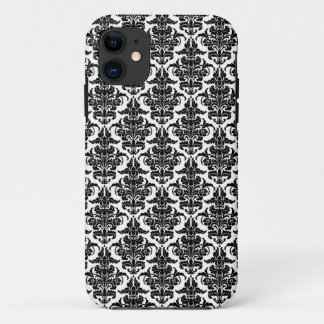 Funda Para iPhone 11 Damask - Estuche para iPhone negro en blanco
