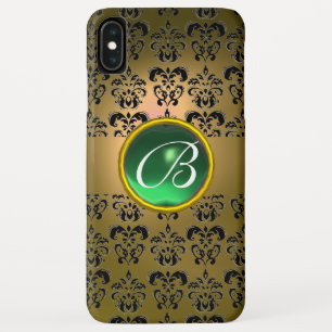 title_seo2 DAMASK GEM MONOGRAM amarillo negro verde