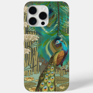 Funda Para iPhone 15 Pro Max Damask Peacock & Feather You Choose Color